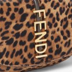 FENDI Fendigraphy Wallet On Chain Brown cavallino calfskin wallet - Image 4